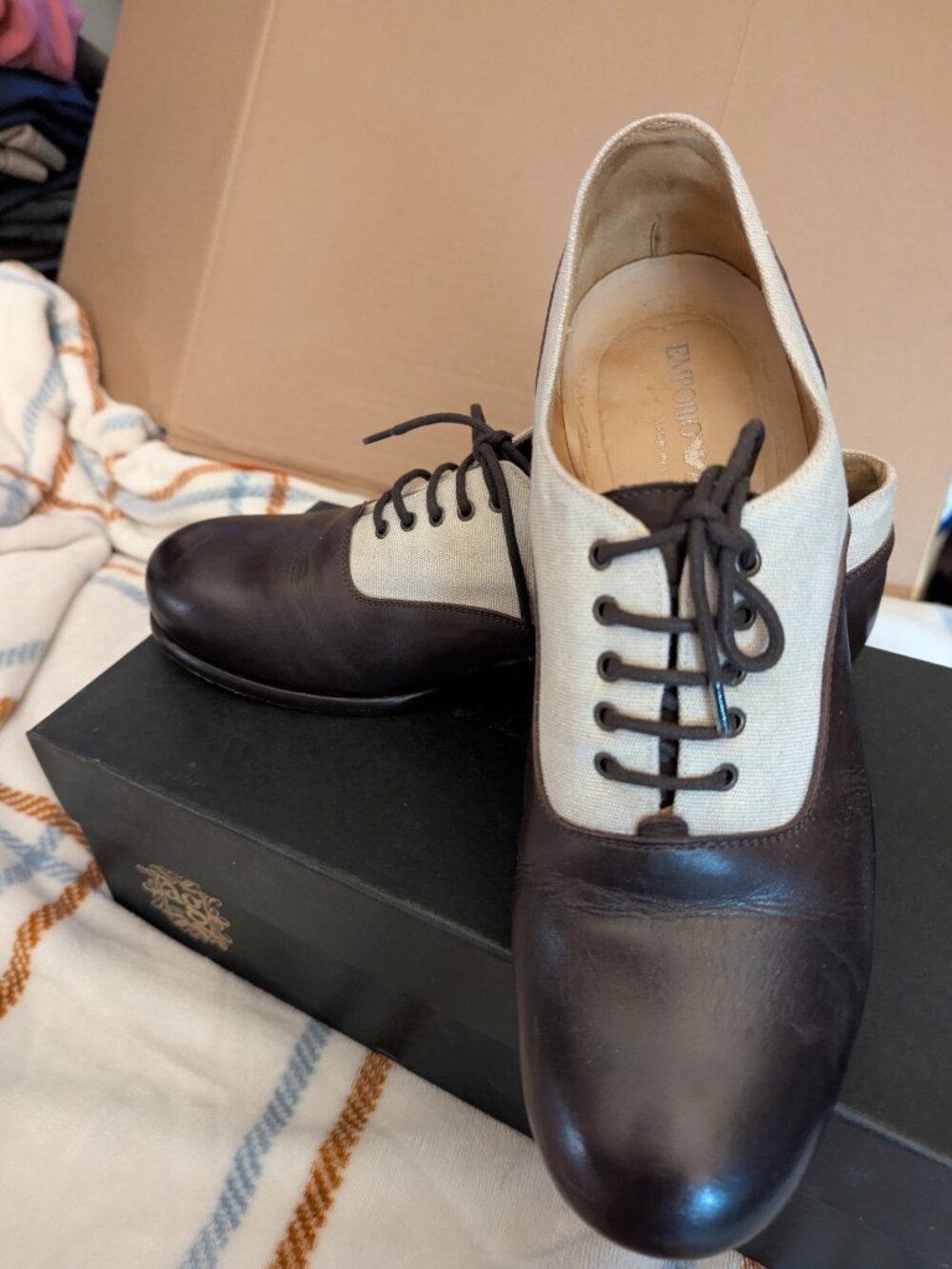 EMPORIO ARMANI Vintage Men's Dress Shoes Size 41 (8.5 to 9)